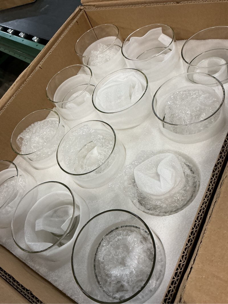 Condition photo showing Good Condition for 59pcs glass vase cylinder vases for centerpieces small flower glass clear vases home decor centerpiece table flower vase decorations for wedding decoration?holiday mixed sizes tall clear 59pack-4+6+7.5+8+10inch