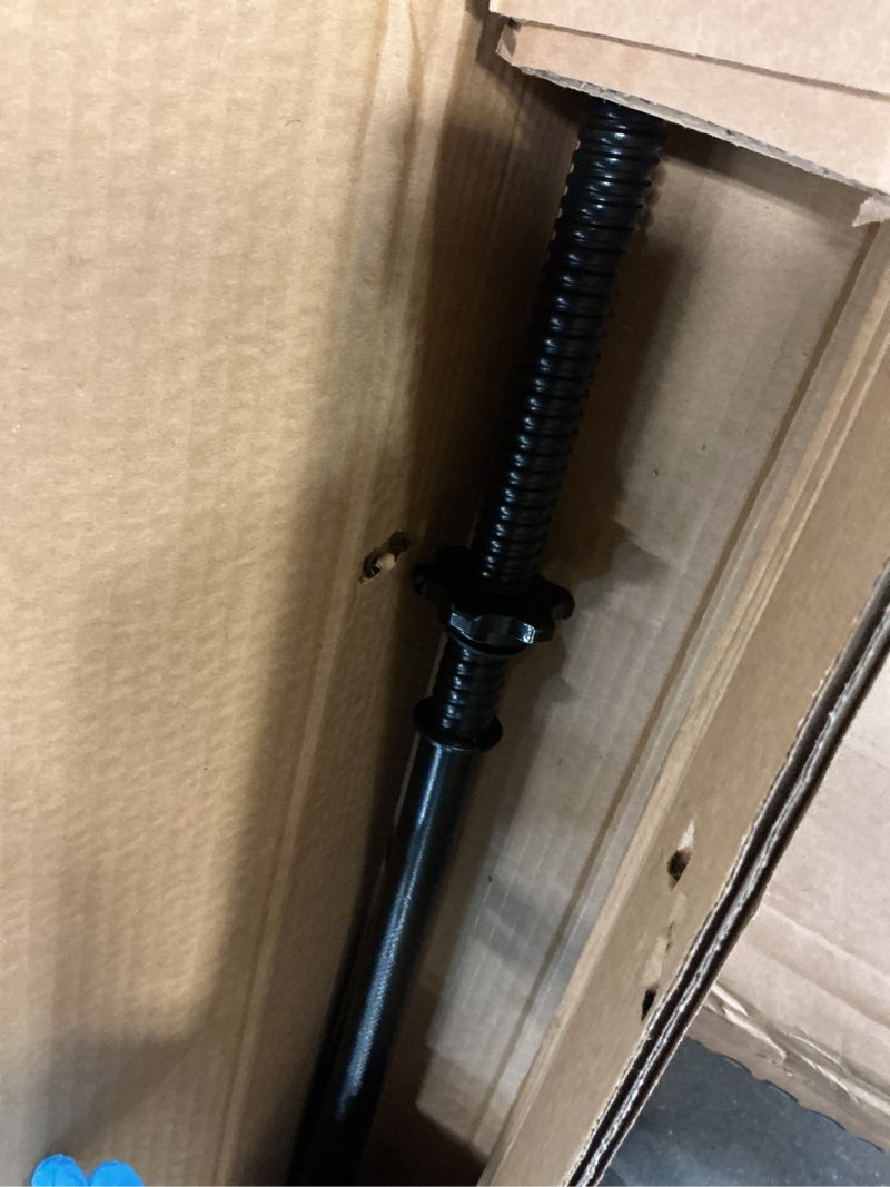 Condition photo showing As Is for CAP Barbell 57" Standard Solid Threaded Bar with Star-Lock Collars, 1-inch