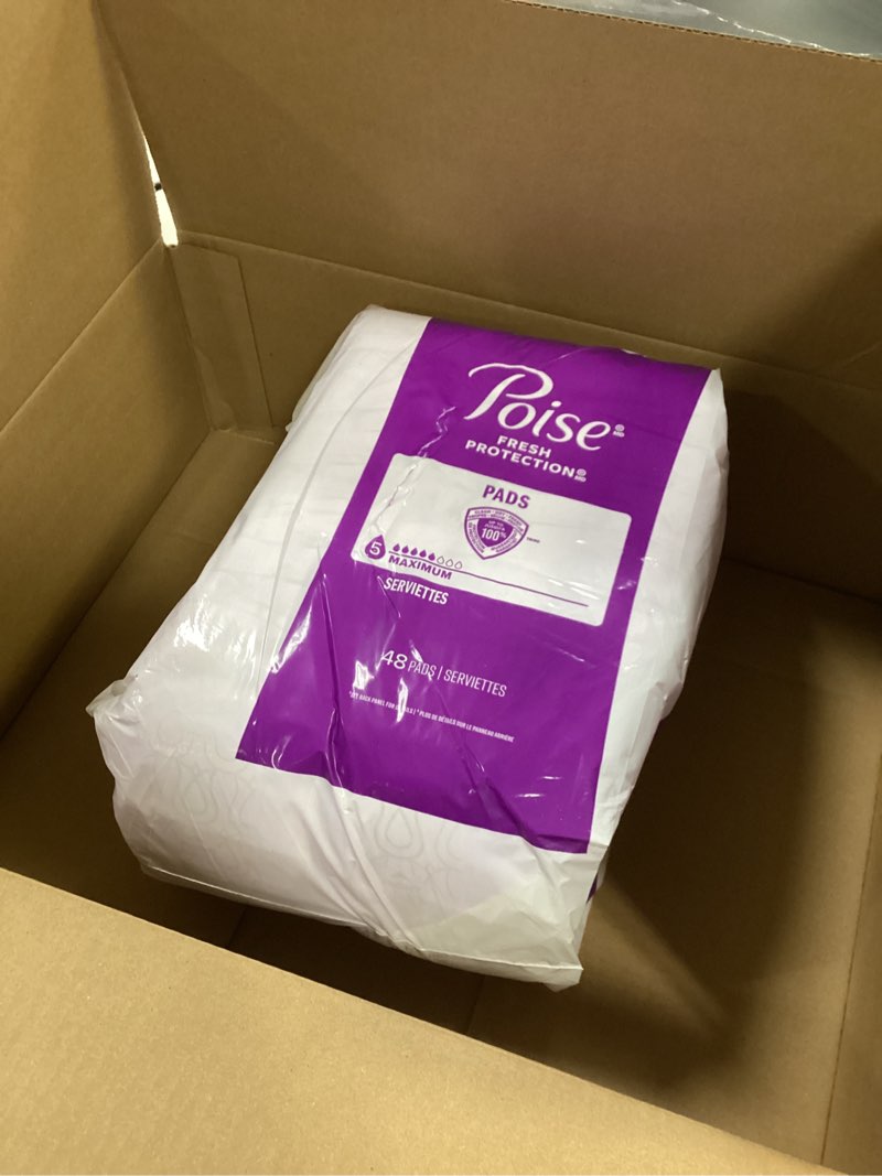 Poise Incontinence Pads, 5 Drop Maximum Absorbency, Regular