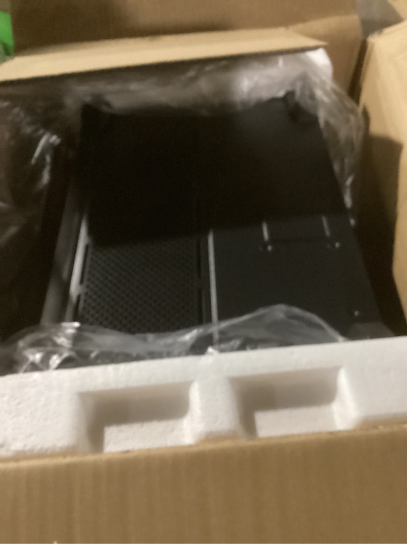 Condition photo showing As Is for Similar to photo) NZXT H5 Flow 2024 - Compact ATX Mid-Tower PC Gaming Case - High Airflow - 2 x 120mm Fans Included - 360mm Front & 240mm Top Radiator Support - Cable Management System - Tempered Glass - Black H5 Flow (2024) Non RGB Fans Black