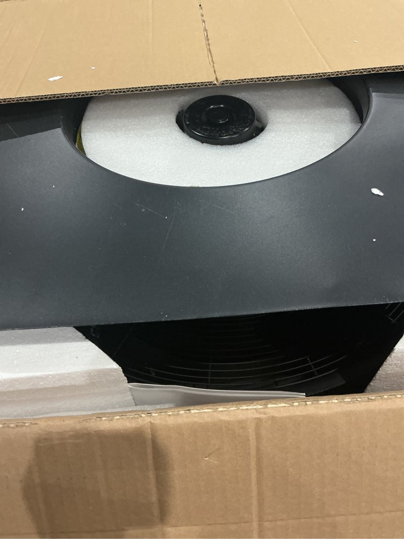 Condition photo showing As Is for (used)vevor 42w solar attic fan, 2800 cfm smart roof vent built-in temperature sensors with remote control, low-noise & weatherproof for attic, garage, rv ventilation