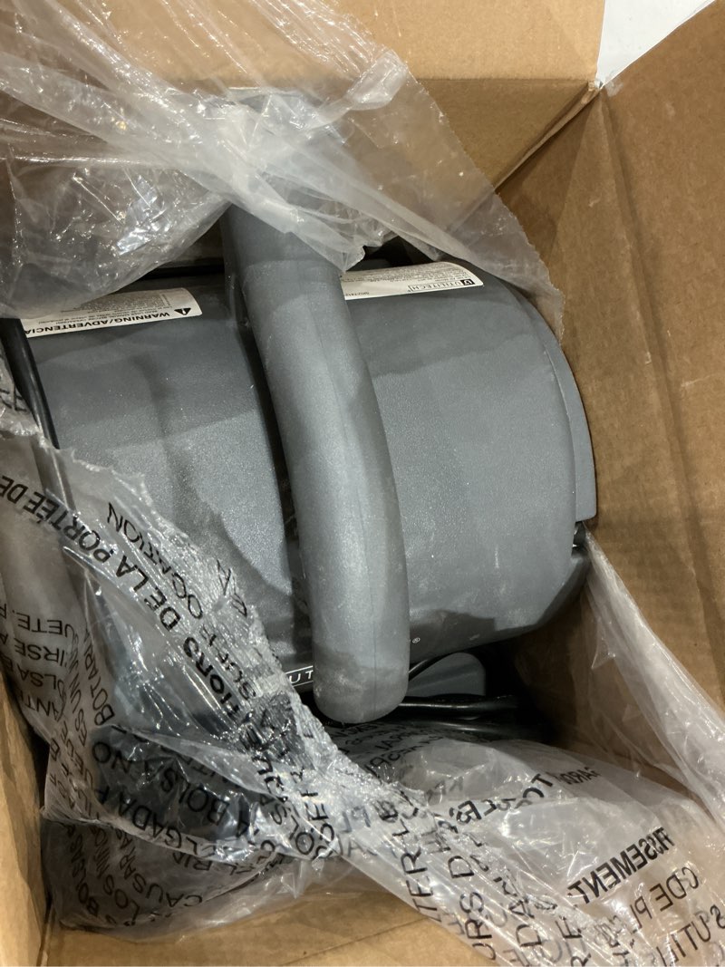 Condition photo showing As Is for utilitech air mover 1/4-hp 900-cfm centrifugal daisy chain compatible indoor blower fan with