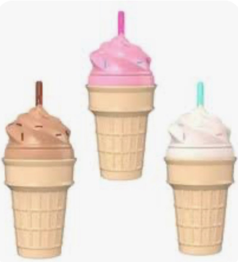  Bullseye's Playground -16 fl oz Zak Designs Ice Cream Hydration 3 Different colors (case of 12) 