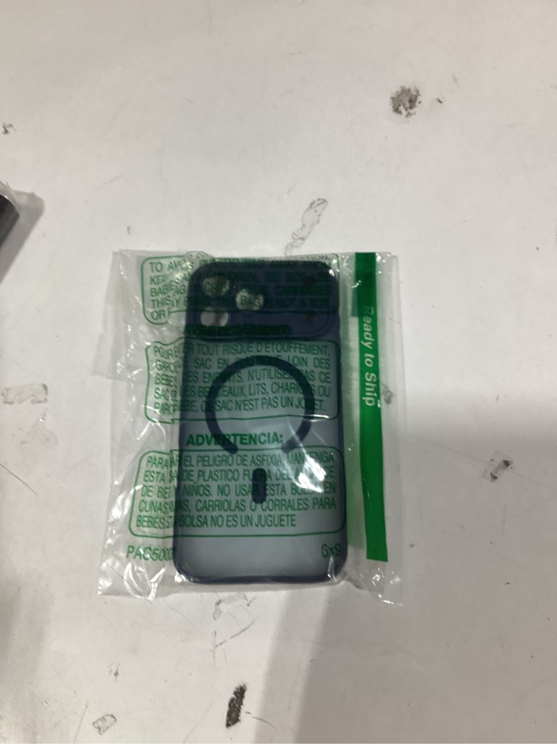 Condition photo showing Good Condition for Similar product not like stock photoESR for iPhone 14 Case/iPhone 13 Case, Compatible with MagSafe, Shockproof Military-Grade Protection, Magnetic Phone Case for iPhone 14/13, Classic Series (HaloLock), Clear Blue