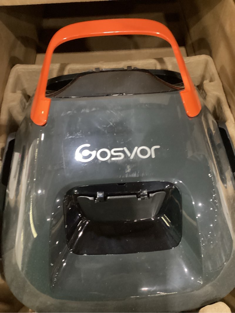 Condition photo showing Good Condition for (2026 upgrade) gosvor pool vacuum litevac g1, wall & waterline & shallow area cleaning, up to 200-min runtime, ultra-fine filter, 15.2 lbs, smart navigation & app, for pools up to 2153 sq.ft, orange