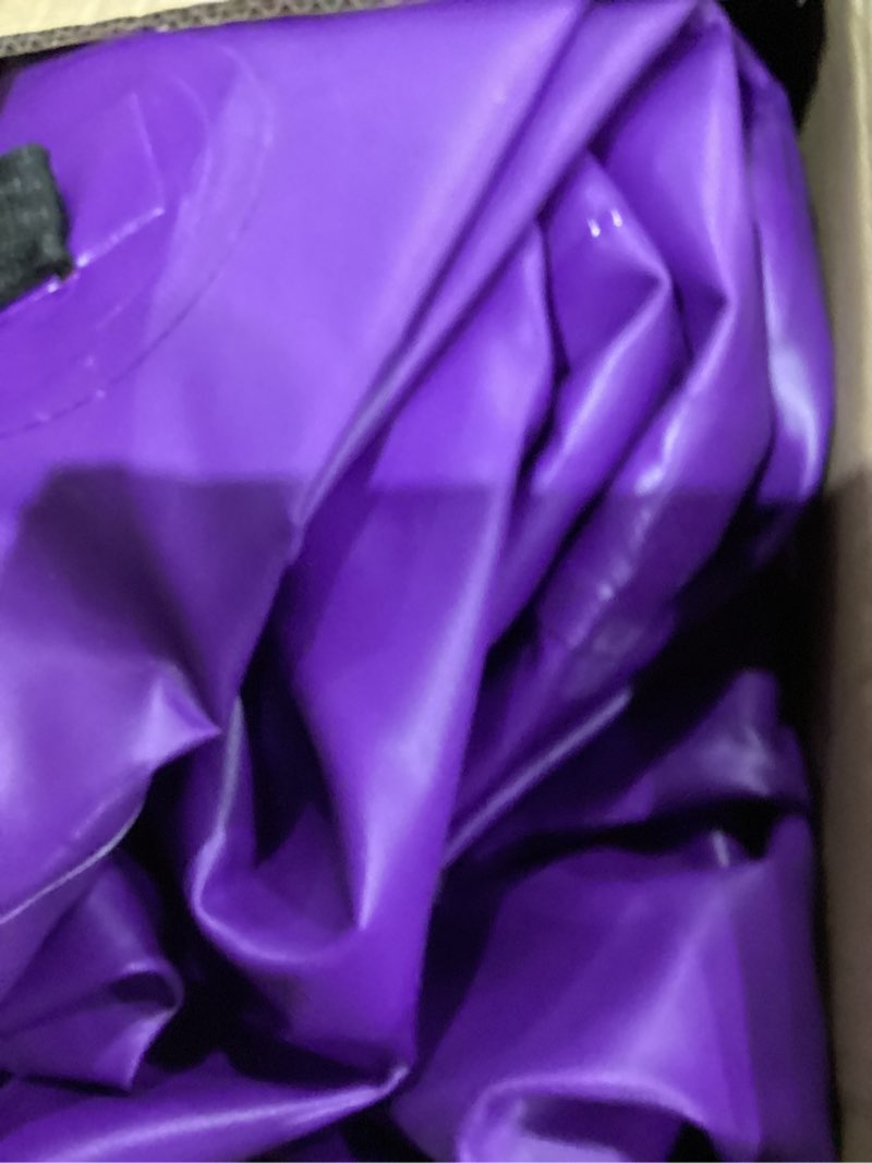 Condition photo showing As Is for GLANT Air Mat Tumble Track AirSpot - Gymnastics Training Springboard - Round Inflatable Springboard Air Roller-Purple?WIth Pump? (Diam)23.6in*?H?47.3in