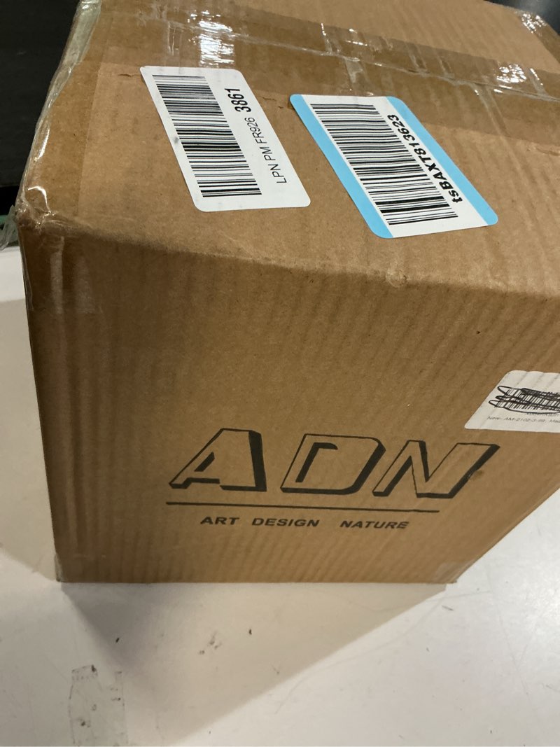 Condition photo showing Good Condition for adn ceramic planter - large plant pot geometric design flower pot with drainage hole and saucer for outdoor indoor plants (green, 8 in) green 8 in