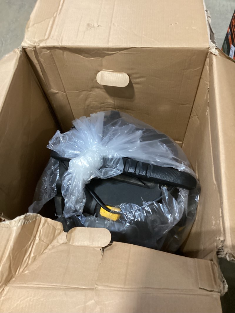 Condition photo showing As Is for dewalt dxv16pa 16 gallon poly wet/dry vac/acc, 6.5hp shop vacuum wet/dry for jobsite/workshop, yellow yellow 16 gallon
