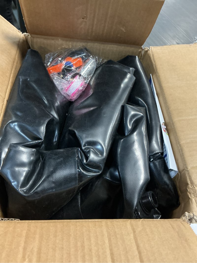 Condition photo showing As Is for ghosoone 330 l/87 gal water bladder tank, foldable portable water storage container, emergency water bag for rv, truck bed, fire prevention, drought resistance, black black 87gal/330l