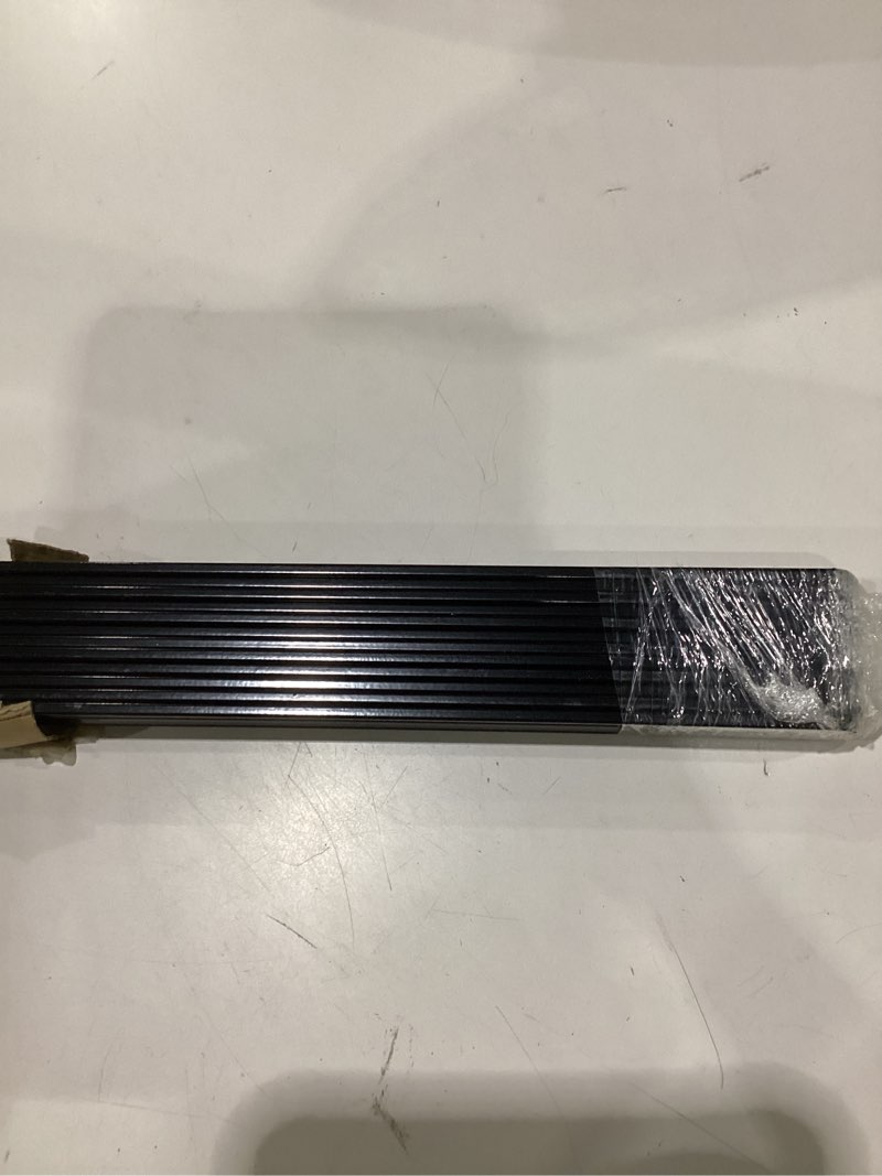 Condition photo showing Good Condition for bigalleons aluminum solid deck balusters, 32.25 x 1 x 0.2 in, grooved, matte black (48-pack, staircase)