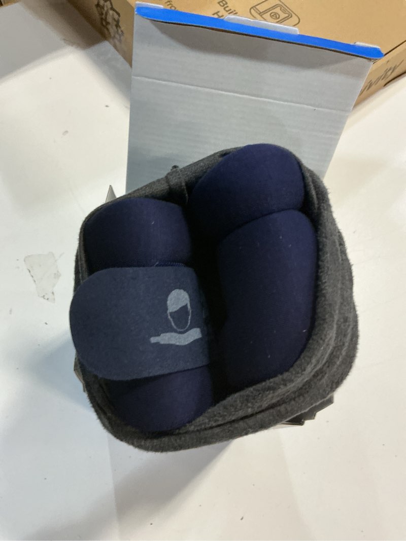 Condition photo showing Good Condition for VELPEAU Neck Brace for Neck Pain and Support - Soft Cervical Collar for Sleeping in Bed, Snoozing, Sleeping Upright, Anti-Snoring, Sleep Apnea for Women & Men (Blue, Comfort Version, Medium: 11.5-14"/3?) Medium (Pack of 1) Comfort(regular)blue