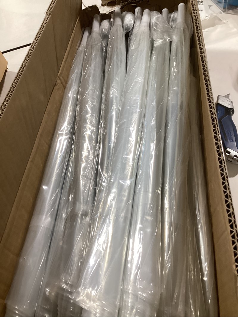 Condition photo showing Good Condition for wedding clear bubble umbrella bulk 46 inch large dome rainproof stick umbrellas for weddings prom graduation outdoor events white handle 20pcs 82cm