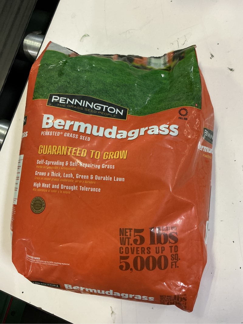 Condition photo showing New/Like New for pennington bermudagrass grass seed 5 lb