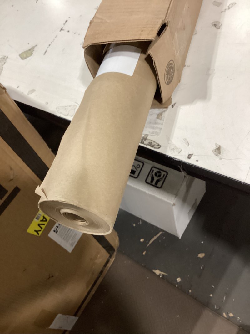 Condition photo showing Good Condition for kraft paper roll, 36" x 2400" (200'), made in usa, 30 lb. roll of brown paper for banner, poster, crafts, bulletin board backing, kraft table cloth, brown construction for shipping and gift wrapping 36 inch x 200 feet