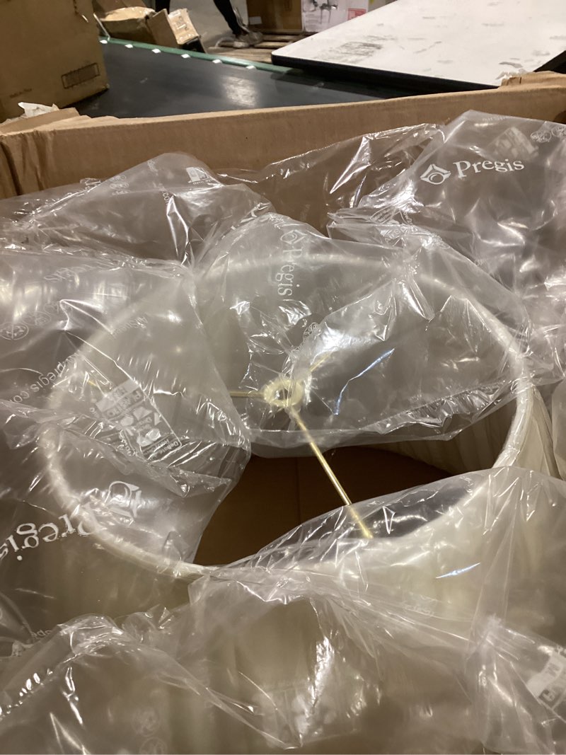 Condition photo showing Good Condition for aspen creative 51013-9, empire clip-on chandelier lamp shade, iron, 3" top x 4" bottom x 4" slant height, set of 9 wenge brown 9