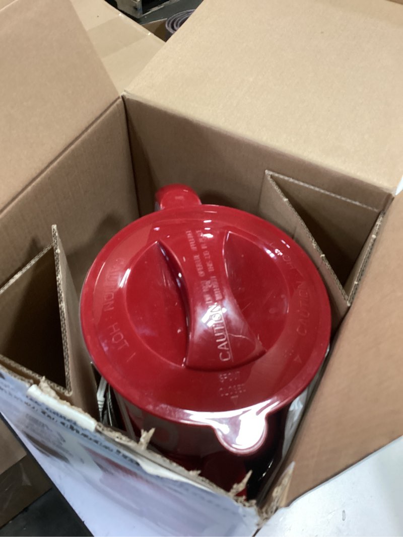 Condition photo showing As Is for Nostalgia Retro Frother and Hot Chocolate Maker and Dispenser, 32 Oz, for Coffees, Lattes, Cappuccin