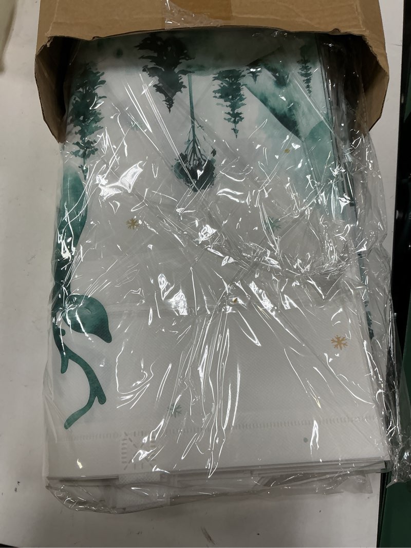 Condition photo showing New/Like New for hosuly 16 pcs 17" large gift bags christmas with handle reusable shopping bags reusable non woven shopping bag fresh style