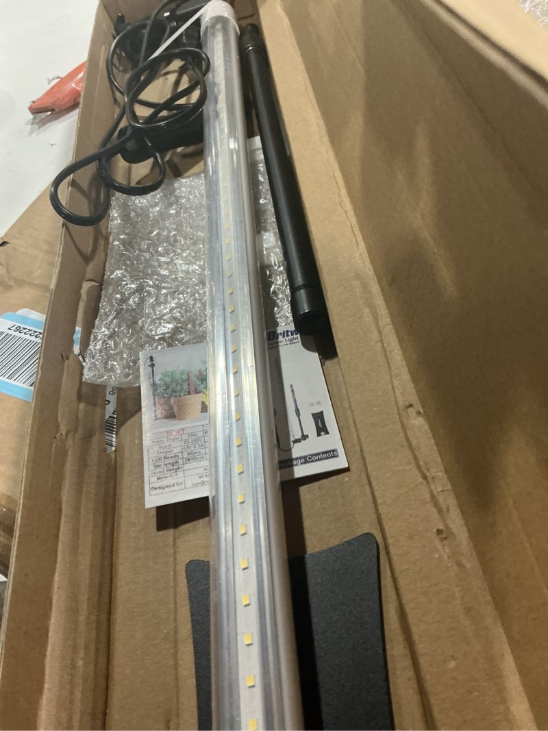 Condition photo showing As Is for JCBritw Standing LED Grow Light?Adjustable 2ft T8 Bar Plant Light, White 4500K Full Spectrum Plant Grow Lamp on Stand for Indoor Plants Seed Starting, Seedlings, Veg, Flower T8 2FT