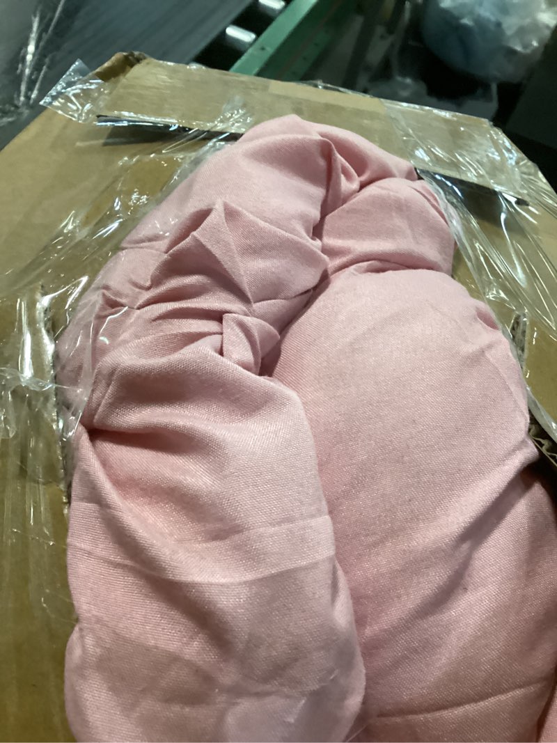 Condition photo showing Good Condition for Ubauba 7pc Pink Queen Comforter Set, Pintuck Bed in a Bag Blush Bed Set with Comforters and Sheets 7 Piece, All Season Pinched Bedding Sets for Women (Pink,Queen Size)