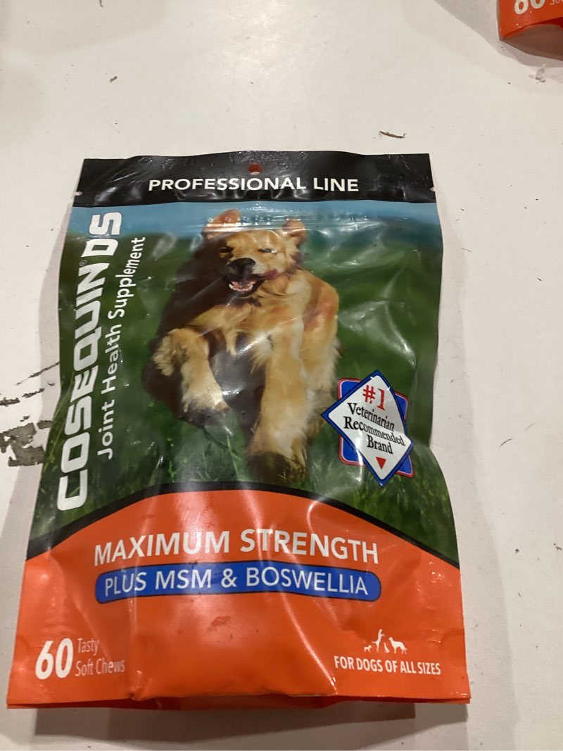 Condition photo showing New/Like New for Nutramax Laboratories Cosequin DS Plus MSM Professional Line for Dogs, 60 Soft Chews 1 Pack