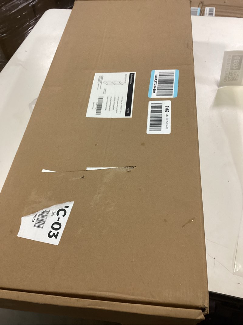 Condition photo showing New/Like New for Stainless Steel Shower Niche 24" X 8", No Tile Needed Wall Niche Double Shelves, Recessed Shower Shelf for Bathroom Storage, Brushed Nickel Brushed Nickel 8X24"
