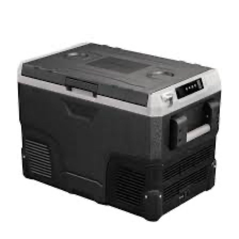 alpicool ir42 portable fridge 12 volt car refrigerator 42 quart fast cooling freezer for fishing, camping, rv, truck, boat-12/24v dc(grey&black)