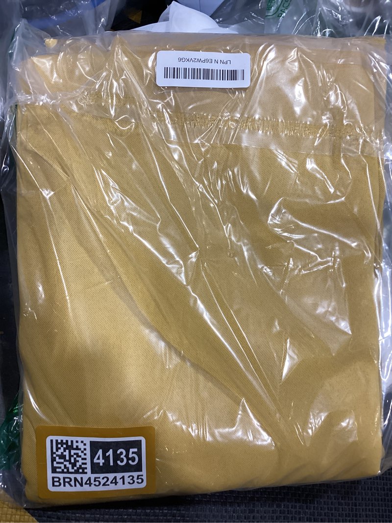 Condition photo showing Good Condition for lemomo yellow thermal blackout curtains/52 x 63 inch/set of 2 panels room darkening curtains yellow 52"w x 63"l (pack of 2)