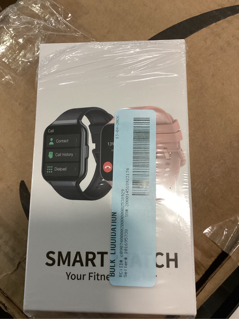 Condition photo showing New/Like New for 2025 new smart watch, 1.96''hd screen smartwatch for men women's, answer/make/message, 100 sports modes, ip68 waterproof fitness tracker compatible with android and iphone, holiday gifts,pink