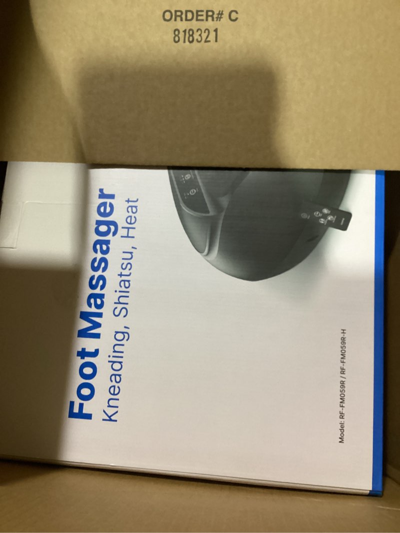 Condition photo showing Good Condition for RENPHO Foot Massager Machine with Heat [2026 Upgraded], Shiatsu Foot Massager for Plantar Fasciitis, Birthday Gifts for Women, Wireless Control, Up to Size 13, BK Up to Size 13 - Black