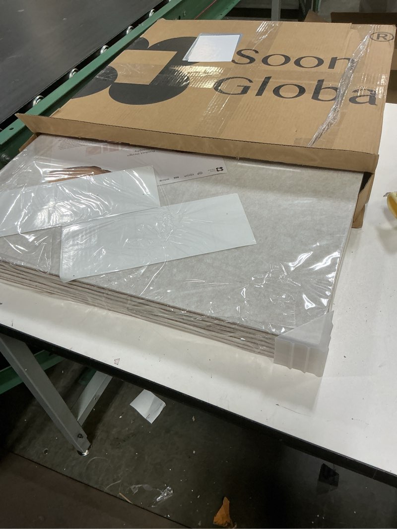 Condition photo showing Good Condition for acoustical wall panels, 6-piece 23.62 x 23.62 inches art acoustic panels, decorative acoustic panels, acoustic wall panels, sound absorbing wall art, arcadian vortex 72 x 48 inches arcadian vortex