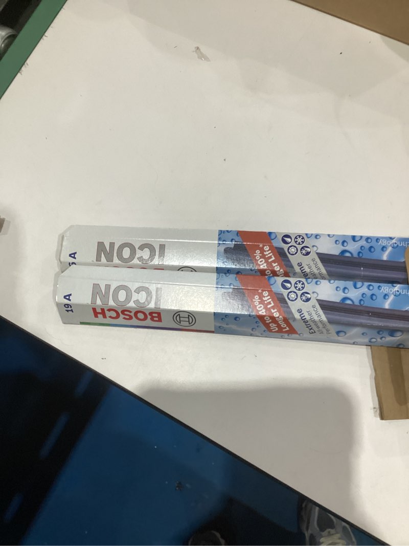 Condition photo showing New/Like New for bosch 26a19a icon beam wiper blades - driver and passenger side - set of 2 blades (26a & 19a)