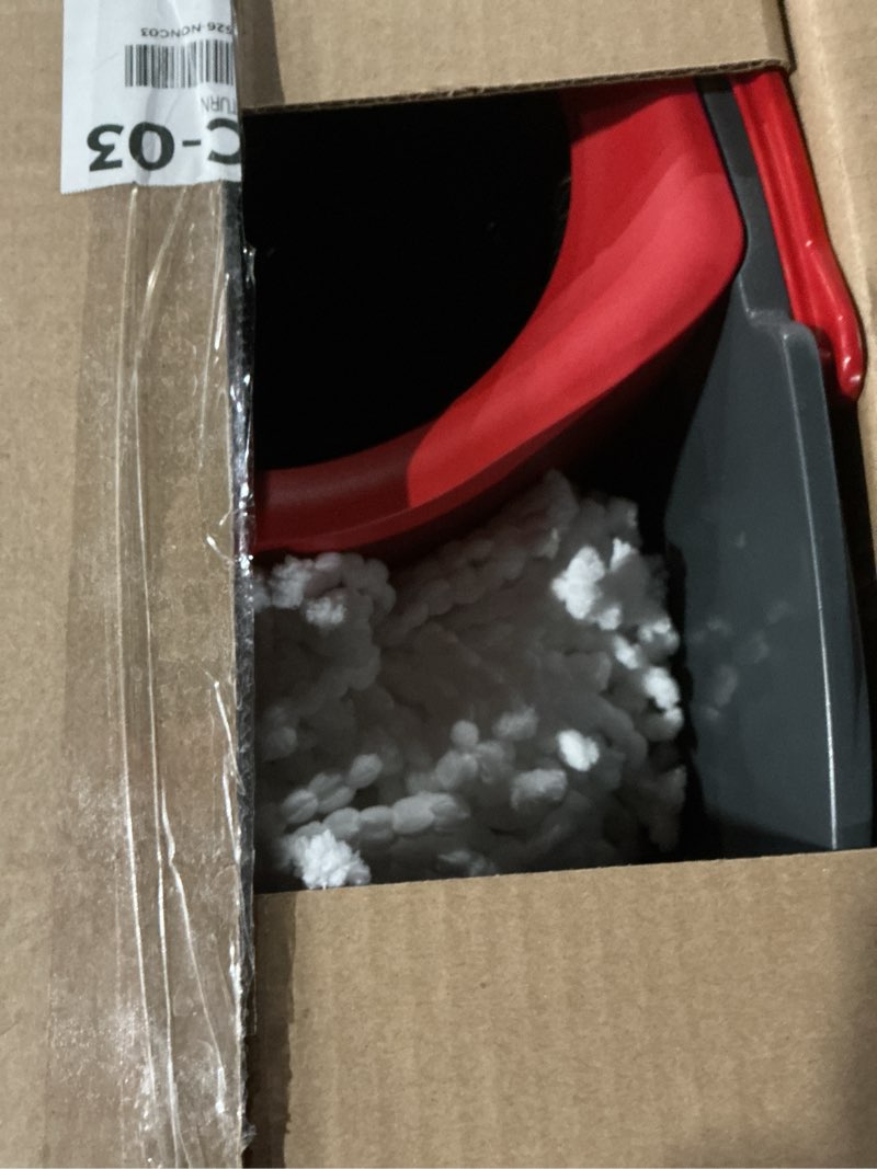 Condition photo showing Good Condition for (Similar to) SIMPLI-Magic 360° Spin Mop and Bucket with Wringer – 3 High-Absorbent Microfiber Washable Heads, Soap Dispenser – Spinning Mop and Bucket Set for All Types Floor Cleaning Black/Red Rectangle