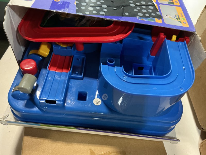 Condition photo showing Good Condition for hahaland 3 year old boy toys - race track toys, car toy for boys 3-4, puzzle track rescue racer game with magnetic helicopter, stem learning, montessori, toddler