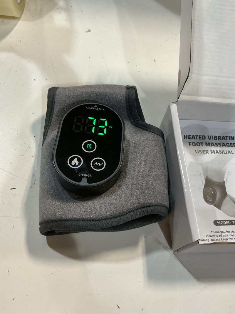 Condition photo showing Good Condition for cordless ankle massager for pain relief, ankle relief heating pad, heated ankle massager, foot heating pad, heated foot massager, 4 heat & 3 massage modes, single one, grey