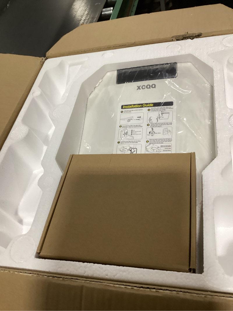 Condition photo showing Good Condition for Electric Heated Bidet Toilet Seat with Warm Water Wash, Warm Air Dryer, Soft Closed Lid, Night Light, LED Display, Toilet Seat with Bidet Requires Outlet - Round
