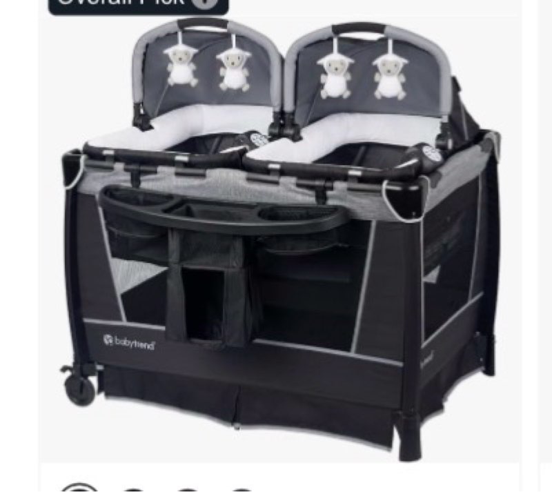 Baby Trend Retreat Nursery Center with Two Removable Rock A Bye Bassinets, Changing Table, Organizer