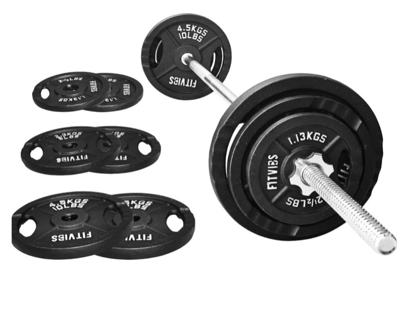 barbell set with weights