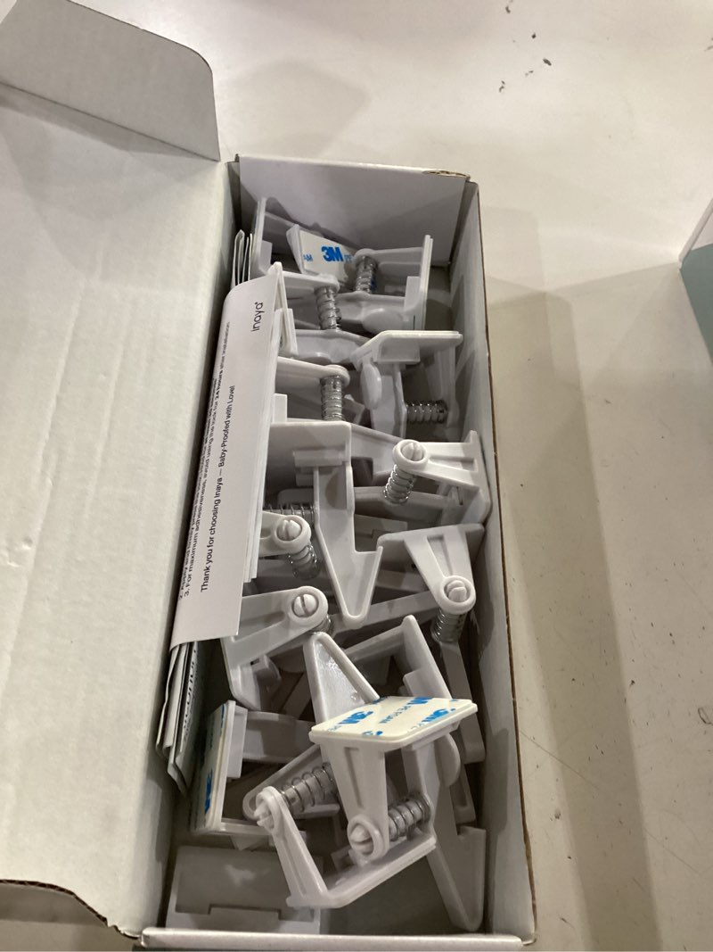 Condition photo showing Good Condition for inaya 16-pack cabinet locks (standard length), child safety latches - baby proofing cabinets and drawer locks - 3m adhesive - no drilling & no tools required - child proof your home 16 pack (standard)