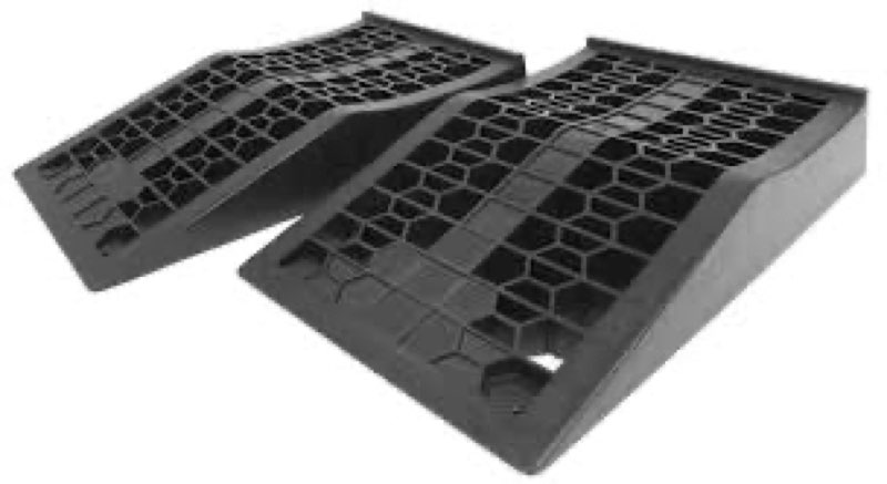 maxxhaul 50699 low profile car ramps for vehicle maintenance & display, short incline for floor jack