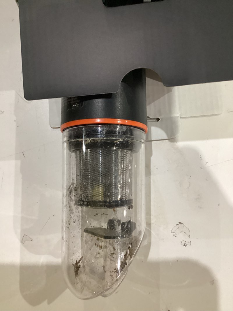 Condition photo showing As Is for car vaccum, rapair vc28 handheld vacuum, 4-in-1 mini vacuum cleaner with 20000pa suction power, rechargeable vacuum with 3 suction modes, portable cordless vacuum for car, home, office desk, keyboards black