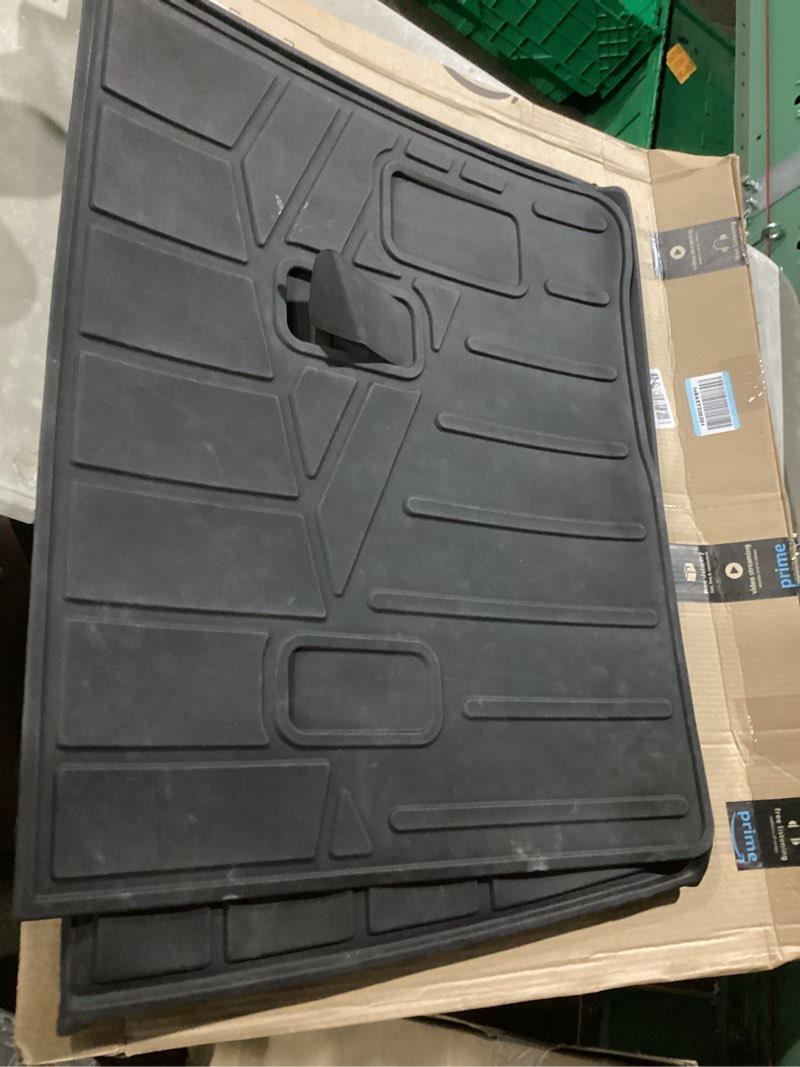 Condition photo showing Good Condition for Similar  to photo LASFIT Floor Mats for Ford F-150 2021-2026 | F150 Lightning 2022-2025 SuperCrew (Rear w/Fold Flat Storage) Carpet Floor All Weather Car Liners TPE Truck Mats - 1st and 2nd Row, 3pcs Black 1) F-150 SuperCrew| 21-26 | 2Rows w/ Fold Storage