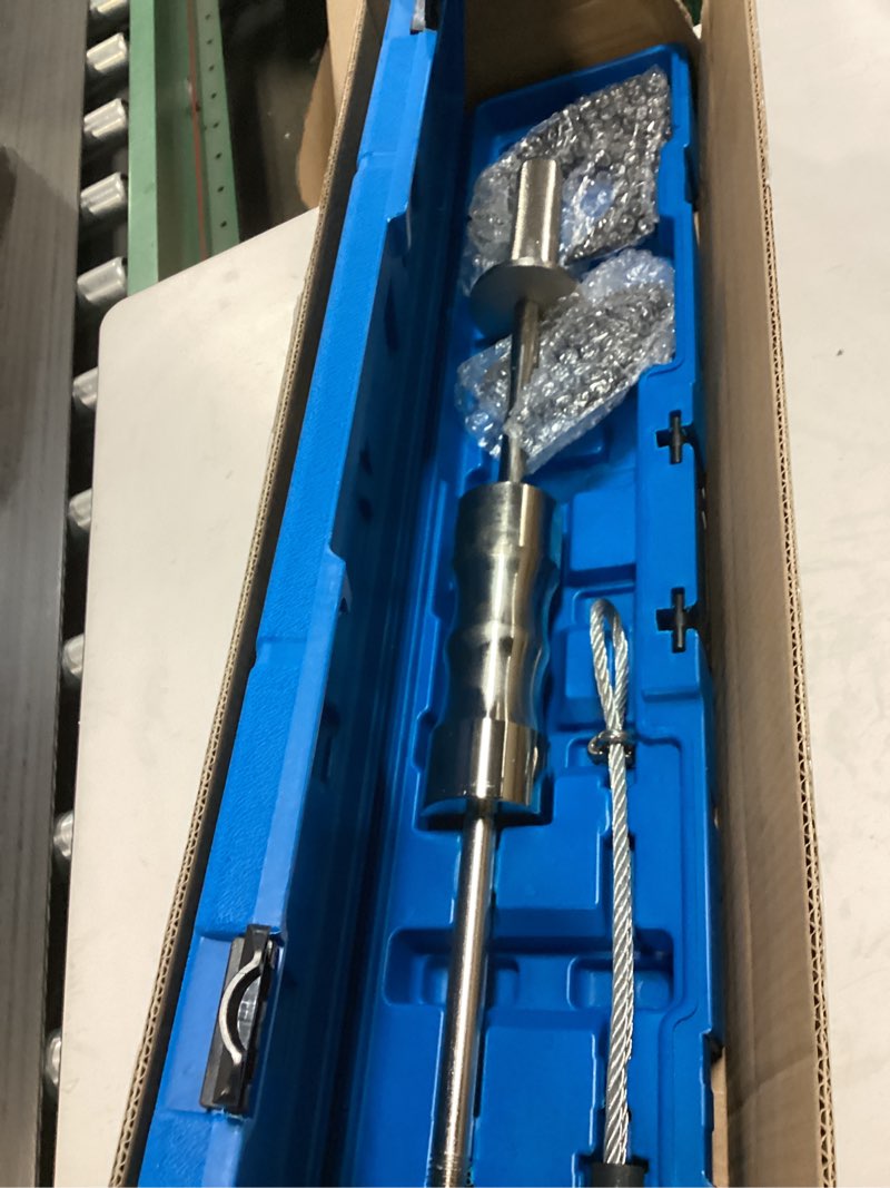 Condition photo showing Good Condition for DPTOOL Inner CV Joint Puller Slide Hammer Front Wheel Drive Axle Half Shaft Removal Tool Kit Heavy Duty 10 Pounds Slide Hammer 63mm 48mm CV Joint Fork Adapter Attachments Puller Set