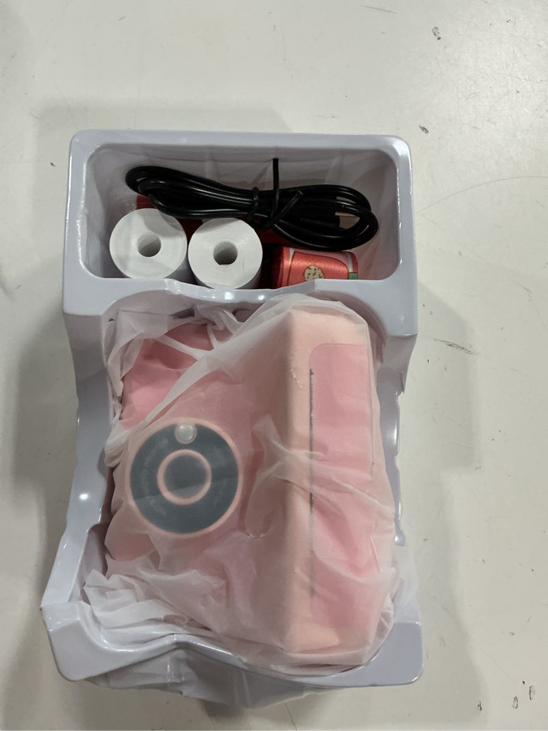 Condition photo showing New/Like New for Kids Camera Instant Print, Kids Camera 1080P HD Video Digital Camera, Christmas Birthday Gifts for Girls and Boys, Toddler Toy for 3-12 Years Old Light Pink