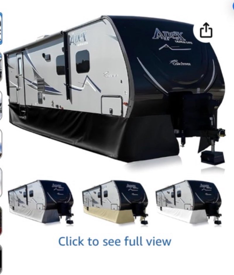 Easy Installation RV Skirting, Travel Wheel Skirt for Mobile Home Exterior, PVC with Tightly Metal P