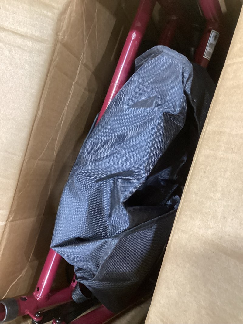 Condition photo showing Good Condition for lightweight rollator walker with seat & backrest - foldable mobility aid for seniors, 8" airless tires, adjustable height, brake, large storage bag,300 lbs capacity, 4 wheel rolling walkers for adults deep blue-all terrain(8 inch wheels)