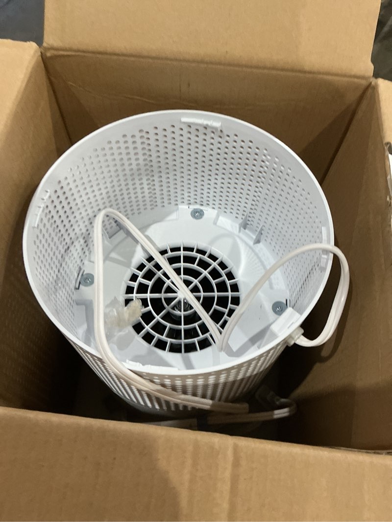 Condition photo showing As Is for levoit air purifier for home bedroom dorm room, smart & voice control, aham verifide, 3-in-1 filter with hepa sleep mode, for pollen, pollutants, smoke, dander, dust, core 200s-p, white white wifi enabled purifier