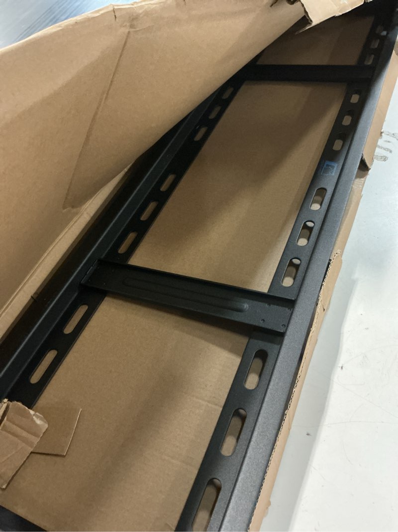 Condition photo showing As Is for ( incomplete ) home vision heavy duty fixed tv wall mount bracket, 264 lbs capacity for 48-120 inch extra large flat screen smart tvs, max vesa 800x600 mm, stud spacing 12\"-28\", low-profile flush slim design, hv8801 48-120 inch fixed