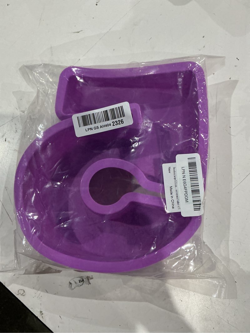 Condition photo showing Good Condition for ducodocu large silicone number cake mould 3d novelty cake pan diy baking mold for birthday anniversary number of 5