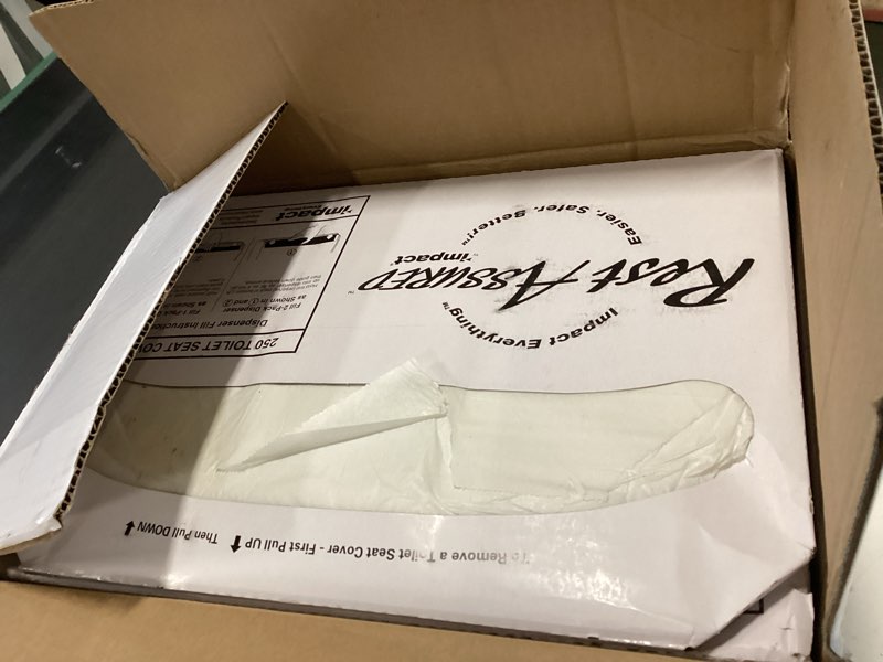 Condition photo showing Good Condition for Rest Assured Seat Covers 14.25 x 16.85  White  250/Pack  20 Packs/Carton