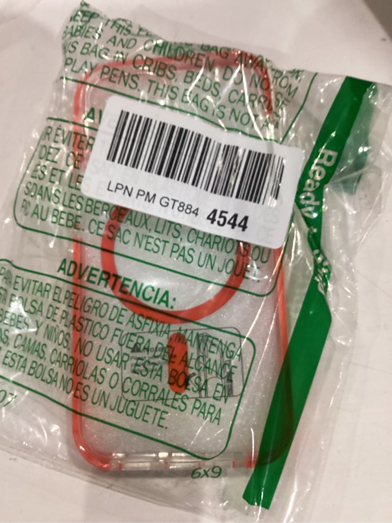 Condition photo showing Good Condition for latvin for iphone 15 case clear, iphone 14/13 case, magnetic phone cover, compatible with magsafe, military grade protection, biult-in shockproof bumper, transparent anti-yellowing, orange for iphone 15/14/13 6.1 inch orange